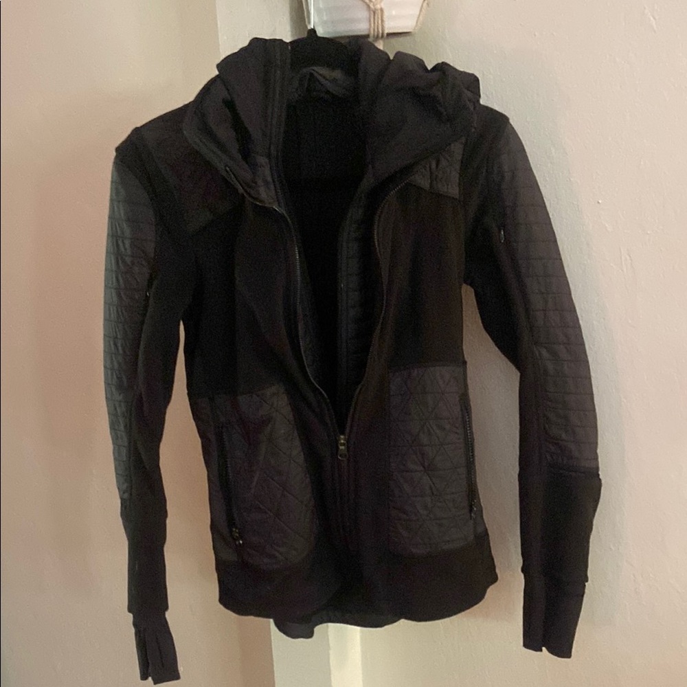 Lululemon Athletica Black Bomber Jacket